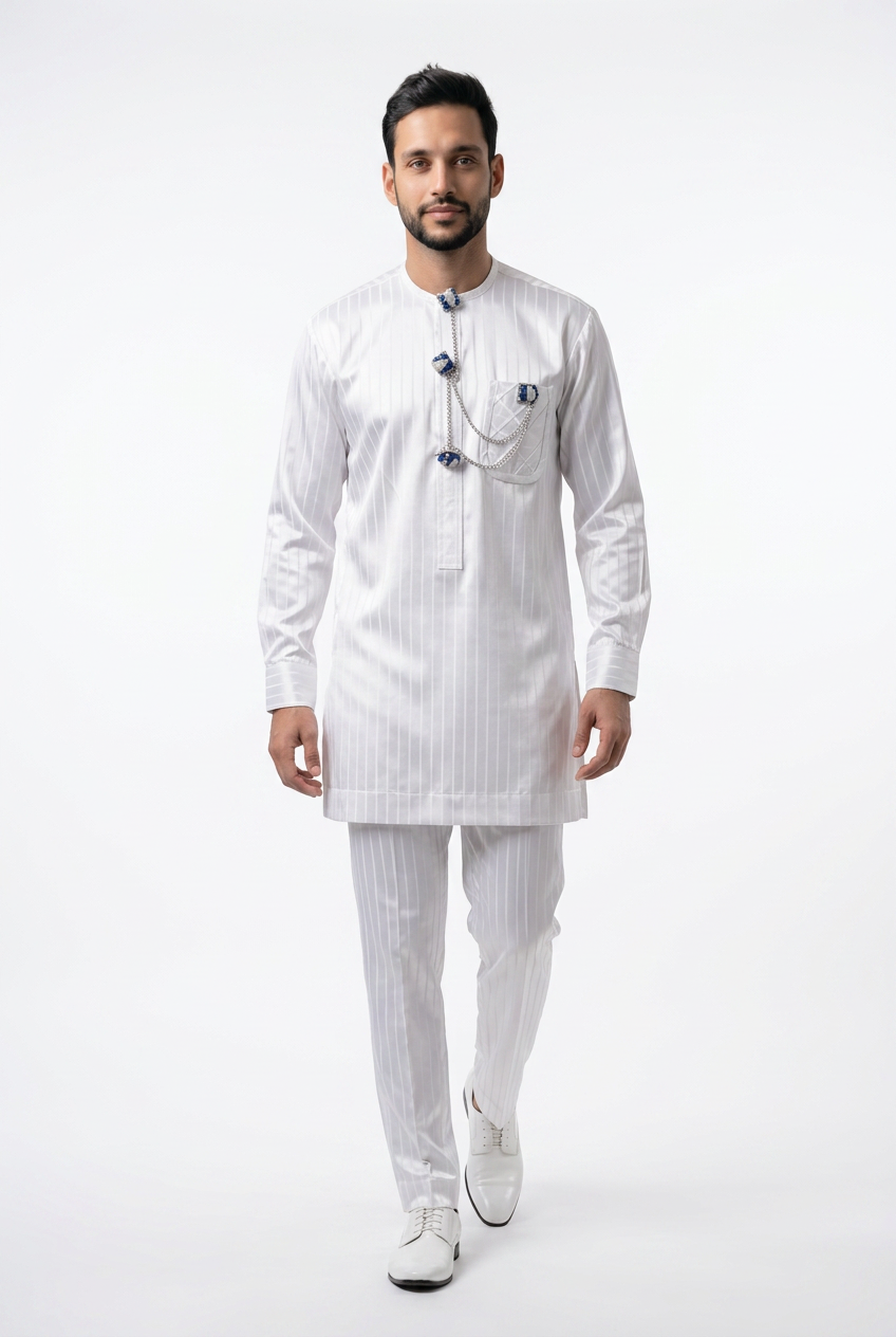 WHITE KAFTAN