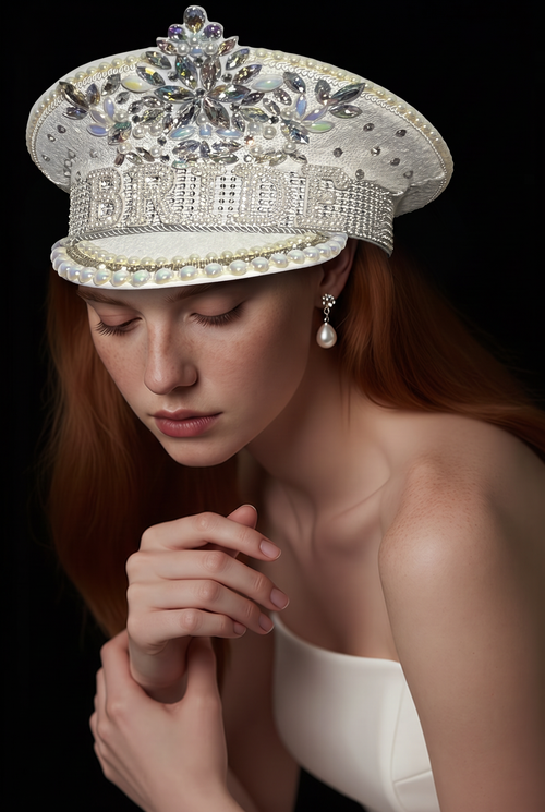BRIDAL CAPTAIN CAP