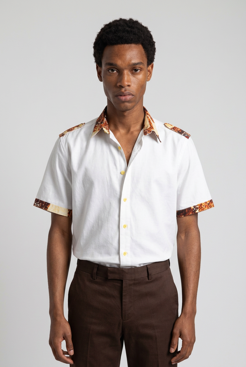 MEN BROWN SHIRT
