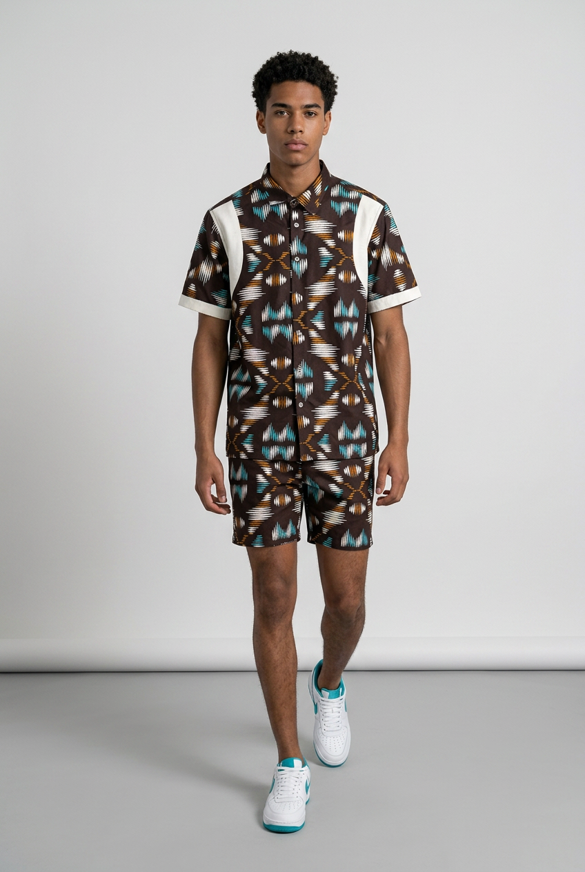 MEN BROWN SHIRT