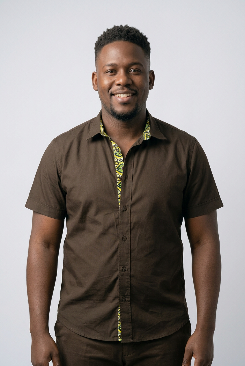 MEN BROWN SHIRT