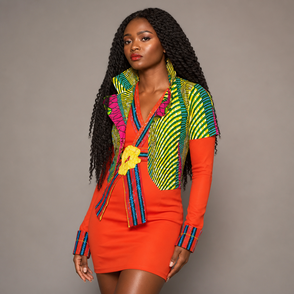 Mixed orange gown