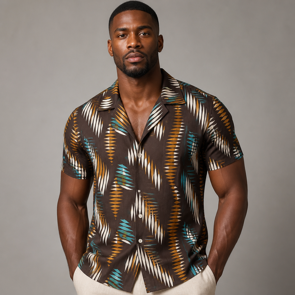 MEN BROWN SHIRT
